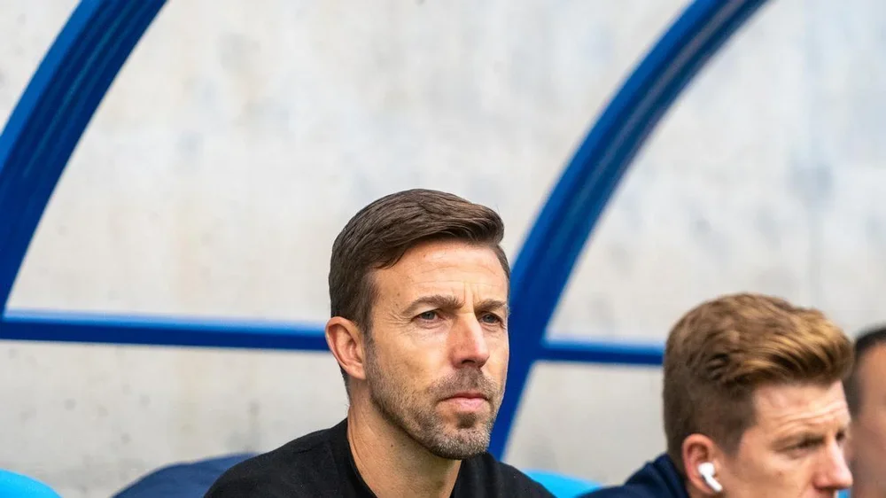 Luis García en un momento del partido en Andorra