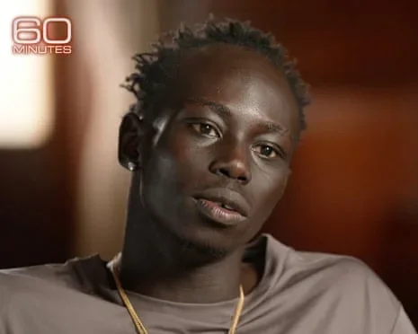 A screenshot of Australian sprinter Gout Gout on 60 Minutes in the US.